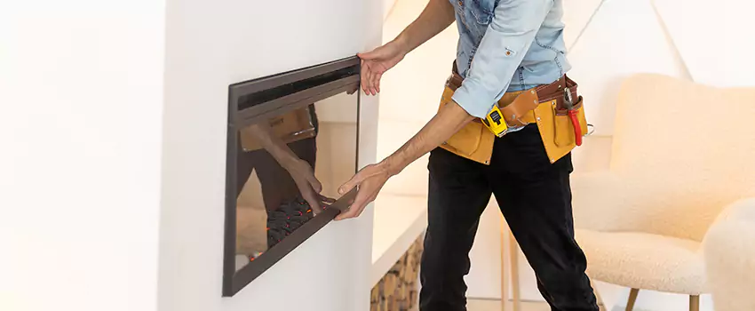 Metal Fireplace Installation in Lakeland, Florida